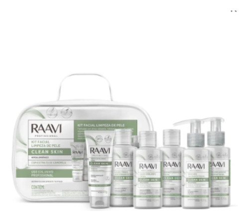 Kit Facial Limpeza De Pele Clean Skin Raavi Profissional 