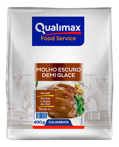 Molho Demi Glace Escuro - Rende 4 Litros