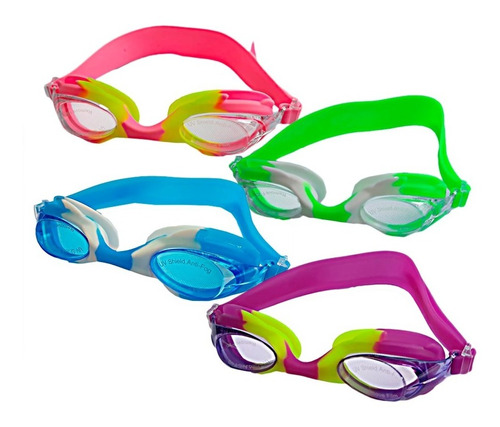 Gafas Natación Niños Piscina 2 Colores Ajustable + Estuche