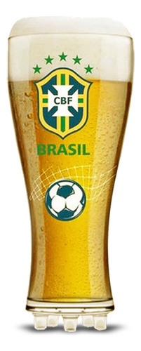 Copo Chuteira Licenciado Brasil Bola Cbf Copa 2022 370ml