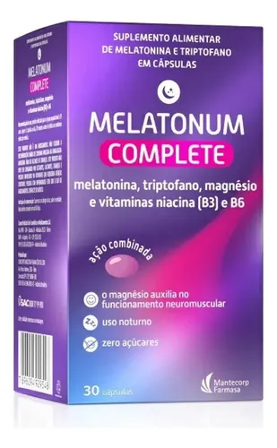 Melatonina Mantecorp Farmasa Melatonum Complete 30 Cápsulas