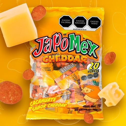 Cacahuates Japomex Cheddar
