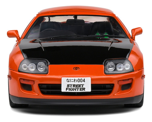 Miniatura Toyota Supra MK4 (A80) Targa (Need For Speed) 1993 Laranja 1:18 Solido