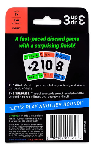 Jogo De Cartas Ok2win 3up 3down Rápido E Fácil De Aprender H