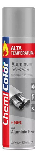 Spray Chemicolor Alta Temperatura Aluminio 350ml/215g.