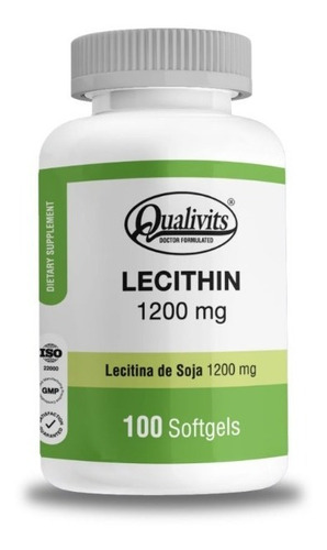 Lecithin  Qualivits 1200 Mg    100 Capsulas Blandas