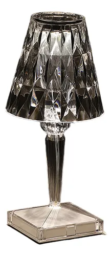 comprar Lampara Led Mesa Iluminación Cristal Decoracion Lujo Hogar