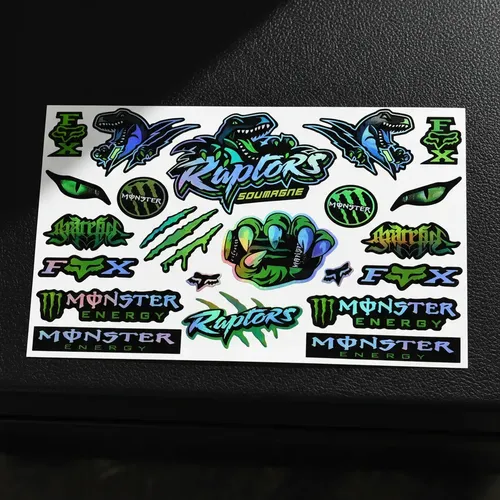 2 Reflective Stickers For Motorcycle Helmet And Top Case