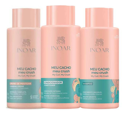  Kit Inoar Shampoo + Creme P/ Pentear + Condicionador