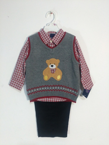 Conjunto P. Niño Jonathan  24 Meses Pullover-camisa-pantalon