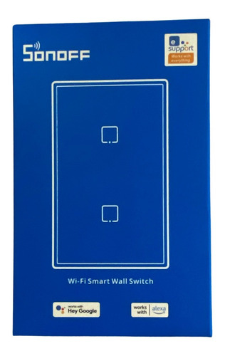 Imagen 5 de 7 de Interruptor Sonoff Wifi Touch 2 Canales Compati Alexa/google
