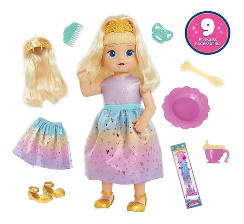 Baby Alive Princess Ellie Grows Up Muñeca Interactiva F5236