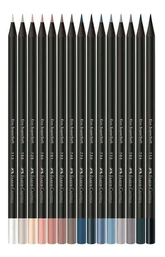 Set De 15 Lapices Faber Castell Ecolapices Supersoft Neutros