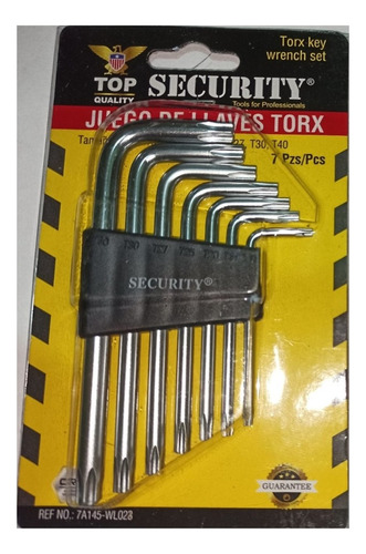 Mini Llave Allen Torx L Security T10 T15 T20 T25 T27 T30 T40