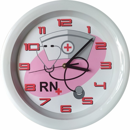 Reloj De Pared Decorativo Cofia Enfermera