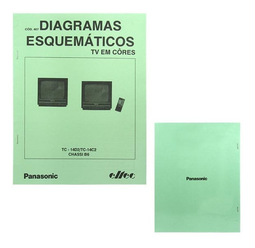 Livro Diagrama Esquemáticos Panasonic Tc-14d2 14c2 Chassi B6