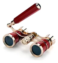 Comprar Lentes De Ópera Binoculares De 3 X 25 Pulgadas, Vidrio Óp. Color Rojo