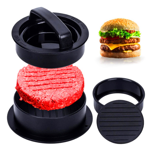 2pcs Prensa Para Hamburguesas 3 En 1 Molde Antiadherente