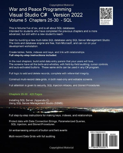 Livro: War And Peace - C# Programming 5 Vol.: Programming In C# Visual Studio - All About Sql, Record Reads, Writes, Datagridviews (war And Peace - C# Programming Visual Studio 2022)