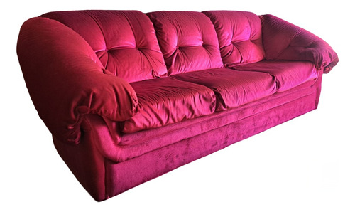 Sillon Sofa De 3 Cuerpos Pana Impecable Super Soft