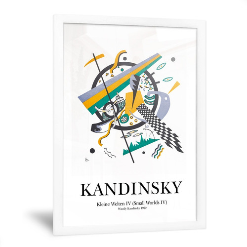 Cuadros Kandinsky Figuras Abstractas Decoración Living 35x50