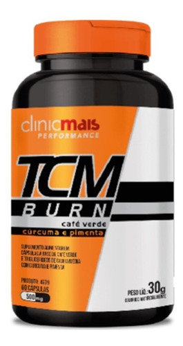 Tcm Burn - Café Verde E Tcm C/ Cúrcuma E Pimenta 60caps