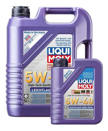 Aceite De Motor Leichtlauf High Tech 5w40 Liqui Moly 6lts