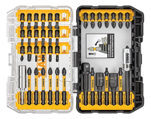 Juego De Puntas De Impacto 40 Piezas Dewalt Flex Torq