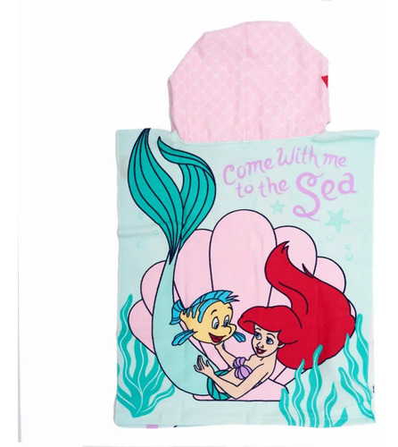 Poncho De Toalla Toallon Con Capucha Disney Piñata Manias