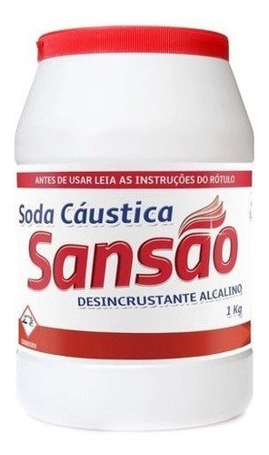 Soda Cáustica 1kg Sansão Desentupir Pias/vasos/encanamentos