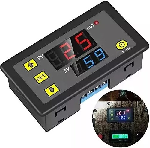 Timer  Relay , Seg, Min Y Hrs (alimentación 12volts Dc)