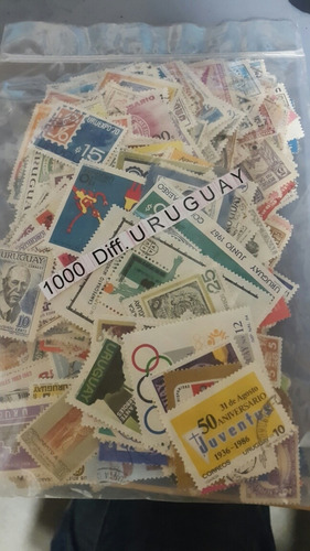 Estampillas De Uruguay. . 1000 Sellos Diferentes Usados 