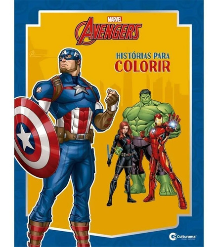 Livro Para Colorir Vingadores Marvel Heróis Infantil Disney