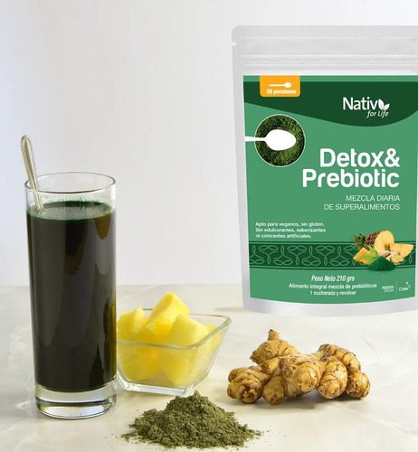 Detox & Prebiotic Nativ For Life - 210gr