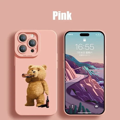 Nueva Funda De Teléfono Con Forma De Pareja De Osos De Peluc