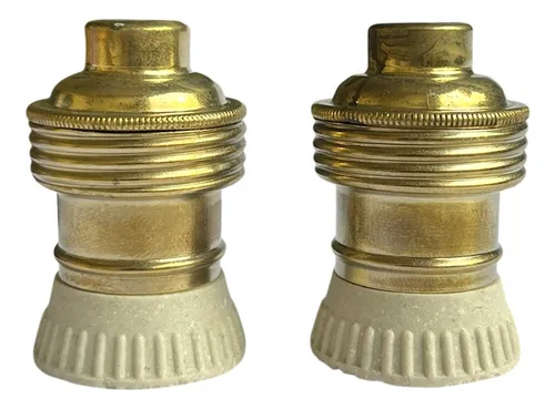 Portalámpara Rosca E14 Mignon Bronceado