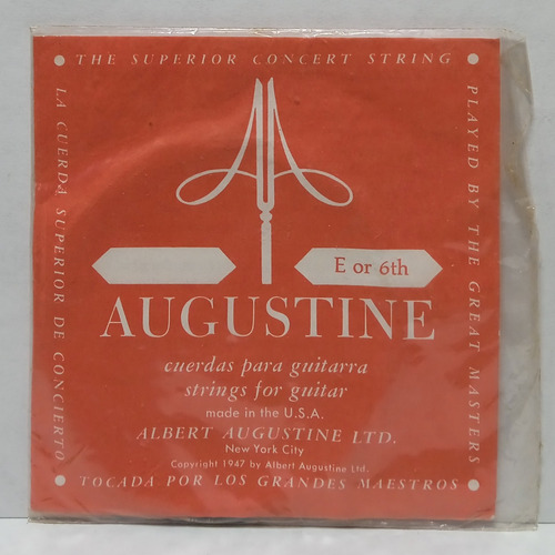 Cuerda Augustine Red Para Guitarra  E Ó 6ta