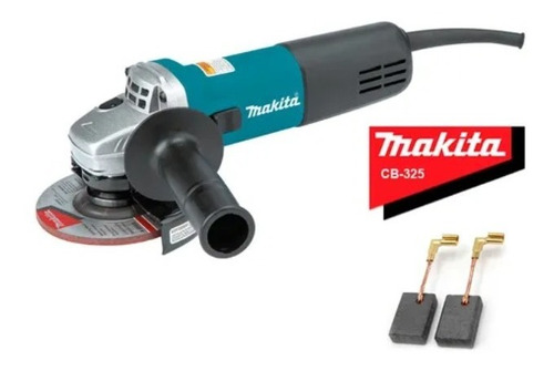 Esmeriladora 9557nb + Set De Carbones Cb-325 1950012 Makita