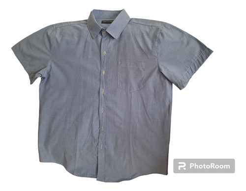 Camisa De Hombre Talla L, Camisa Casual En Azul Oferta $10!!