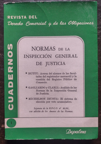 Normas De La Inspección General De Justicia - Depalma