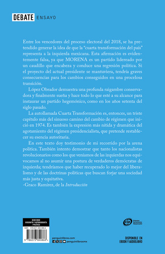 Contra La Regresión Autoritaria: Memorias Desde La Izquierda, De Graco Ramírez. 0.0, Vol. 1.0. Editorial Debate, Tapa Blanda, Edición 1.0 En Español, 2024