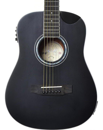 Violão Seizi Akira Half Cutaway Cutway Ltd Black Elétrico Orientação Da Mão Destro