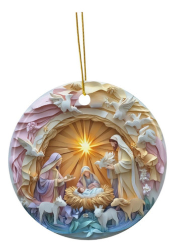 Adorno Para De Navidad, Pequeño Colgante De Nacimiento De