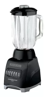 Licuadora Black+Decker CrushMaster Pro BL1000 1.25 L negra con vaso de vidrio 120V