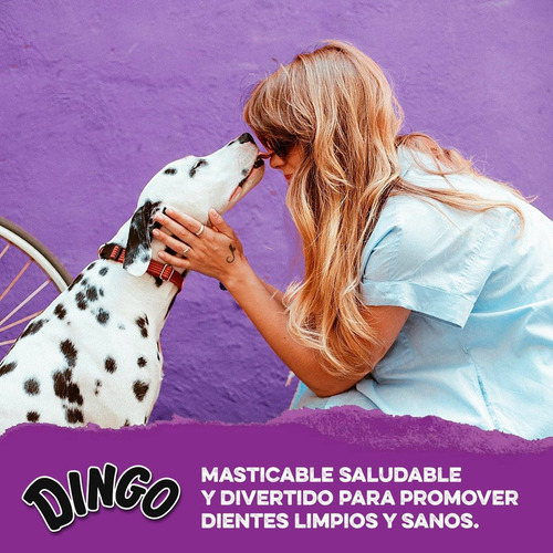Imagen 2 de 9 de Dingo Large Hueso Perros Pack 1und 99gr