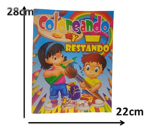 Cuaderno Para Colorear Didactico Restas Actividades