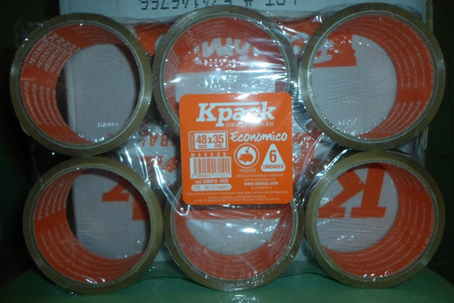 Cinta Marrón De Embalaje 48mm X 35mts Kpack Precio X 7und