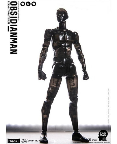 Imagen 7 de 9 de Damtoys Pocket Elite Obsidian Man 1/12 Scale Body