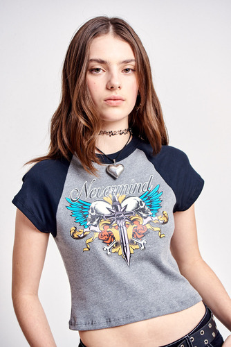 Remera Nevermind De Ribb Mujer 47 Street