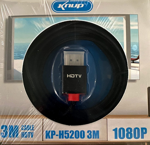 Cabo Hdmi 1080p Knup Kp-h5200 3m De 3 Metros